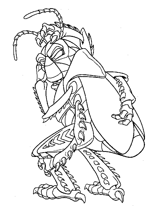 coloriage 1001 pattes se gratte